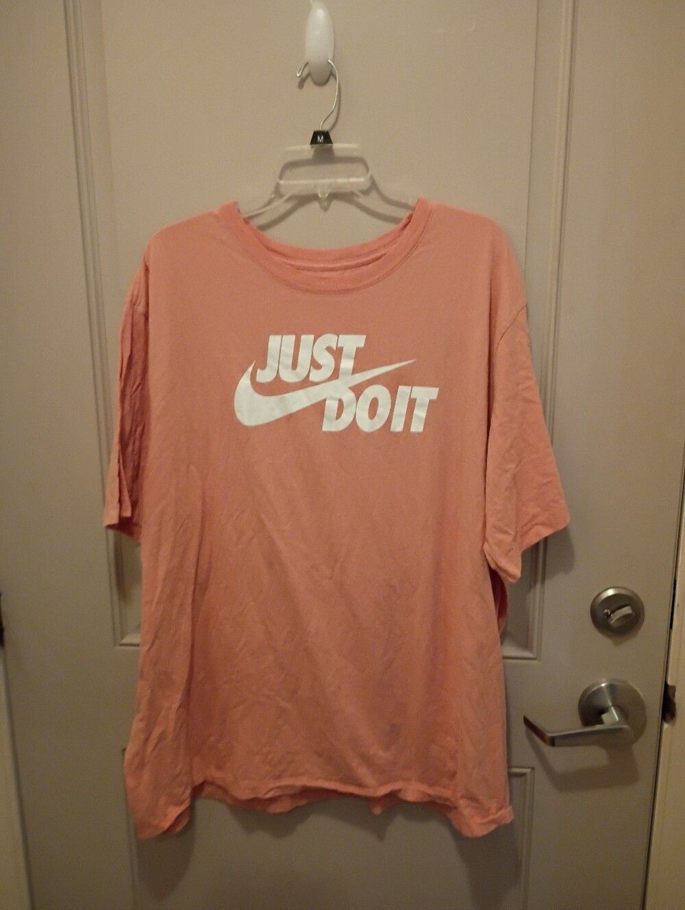 Nike Men's Just Do It Salmon Nike Tshirt Size 3XL Tall